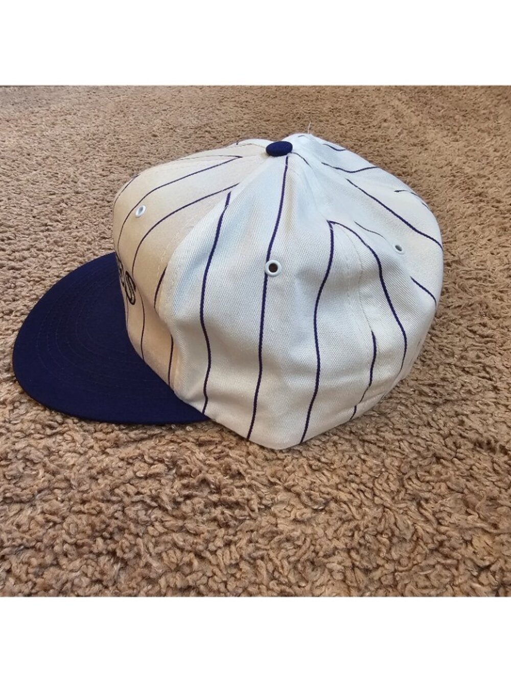 Vintage Denver Rockies Invesco Baseball Cap Snapback Hat Pin Stripe RN38106 - Picture 8 of 9